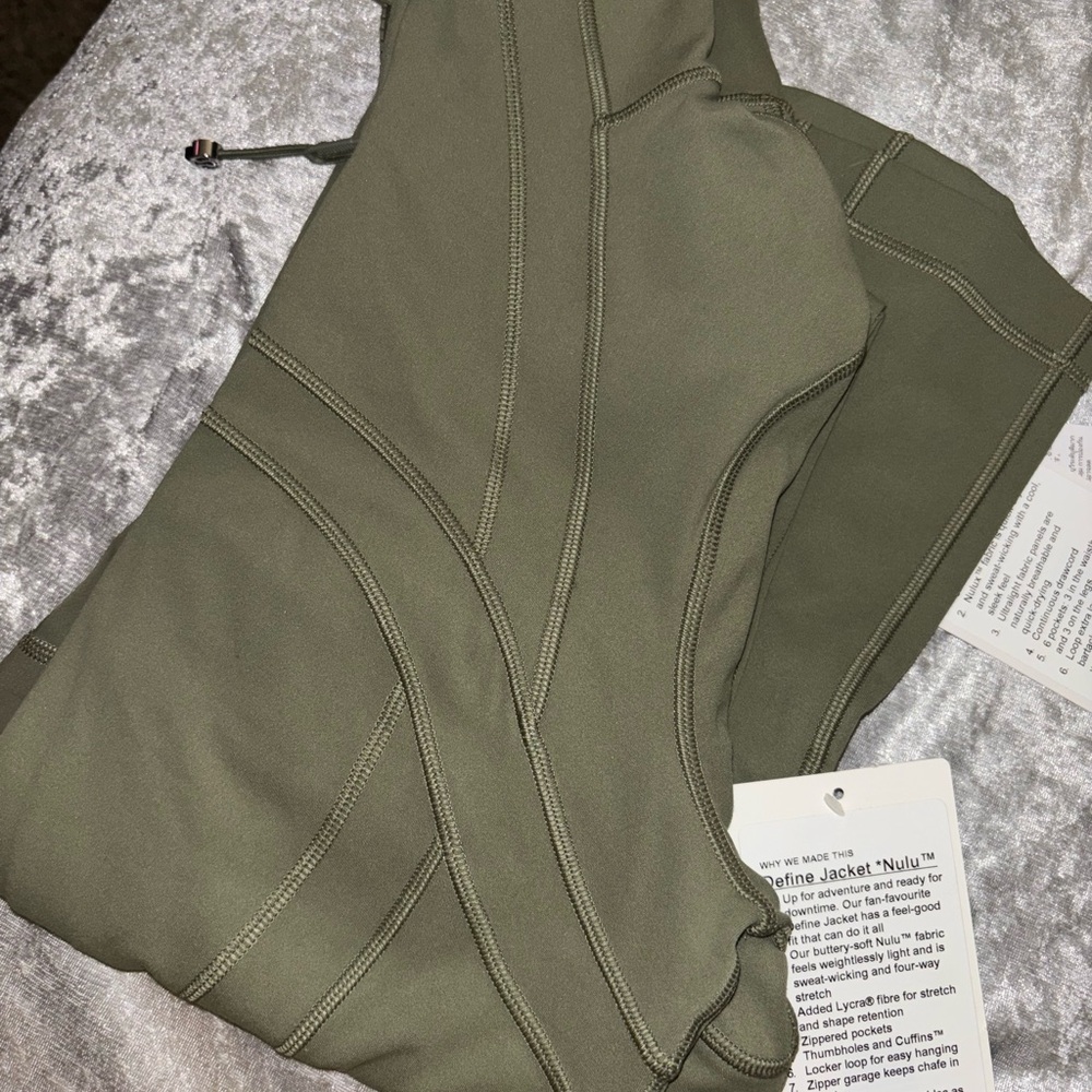 Lululemon Athletica Olive Green Jacket